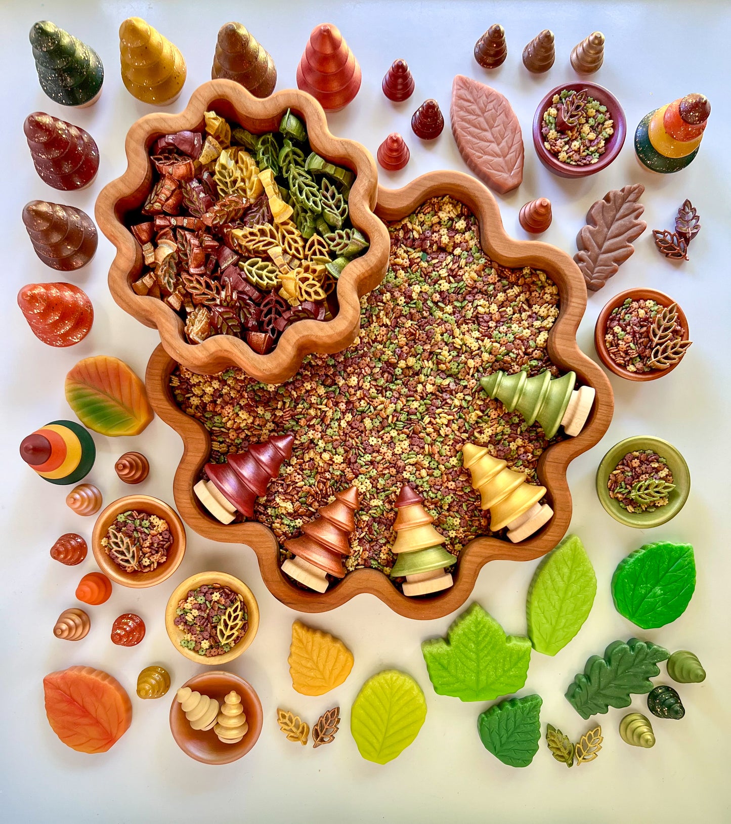 Shimmering Fall Leaves Sensory Bin Filler