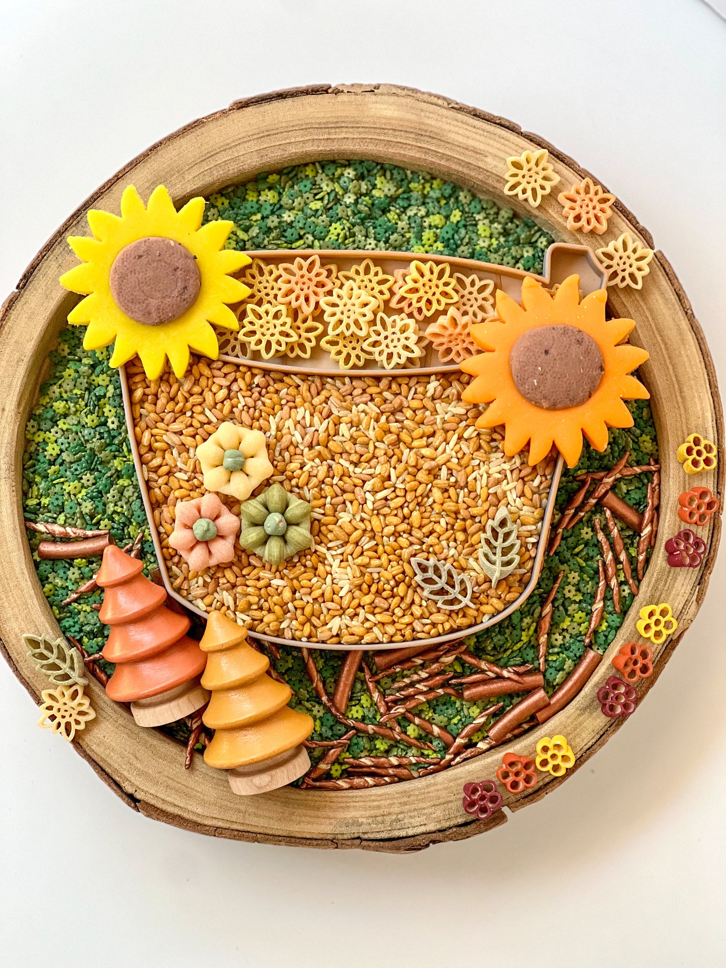 Amber Waves of Grain Sensory Bin Filler