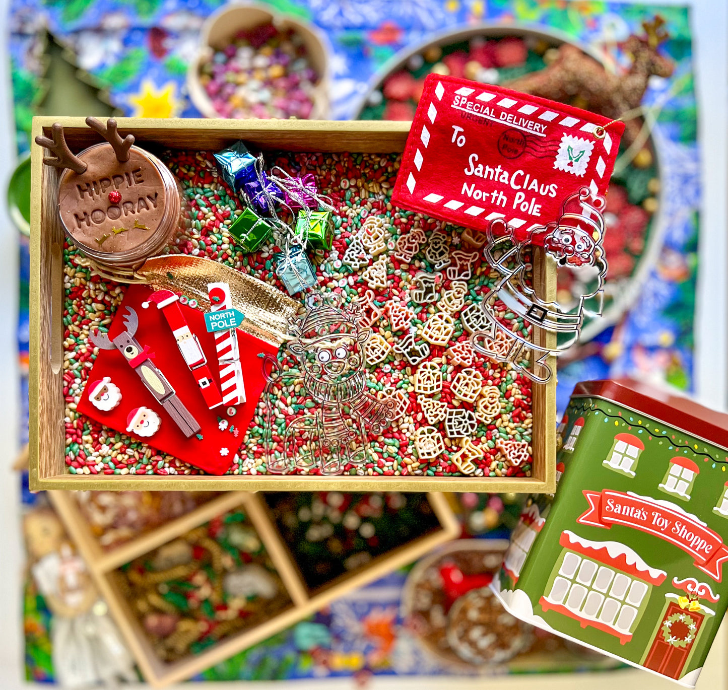 North Pole Magic Sensory Bin Filler