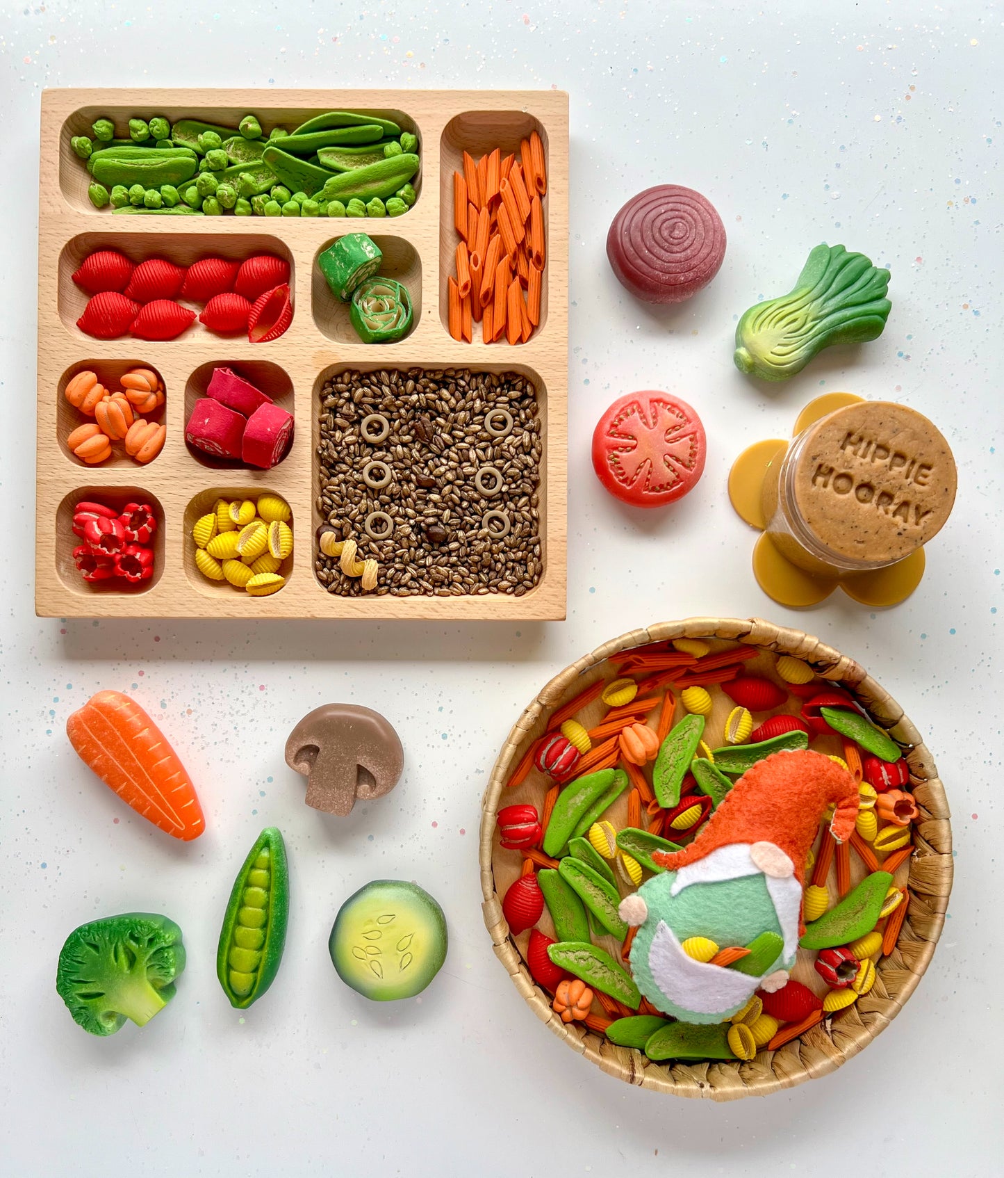 Vegetables Sensory Play Stones