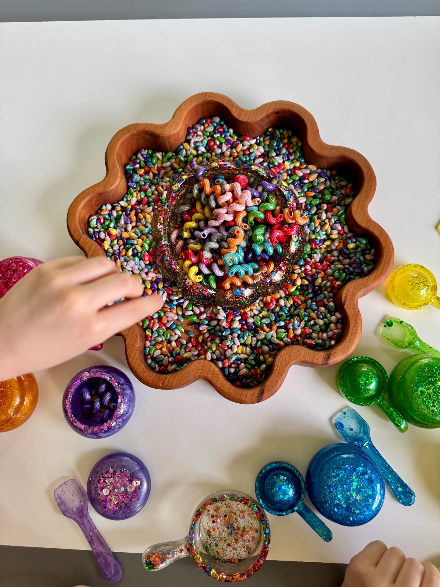 A Pop of Color Sensory Bin Filler