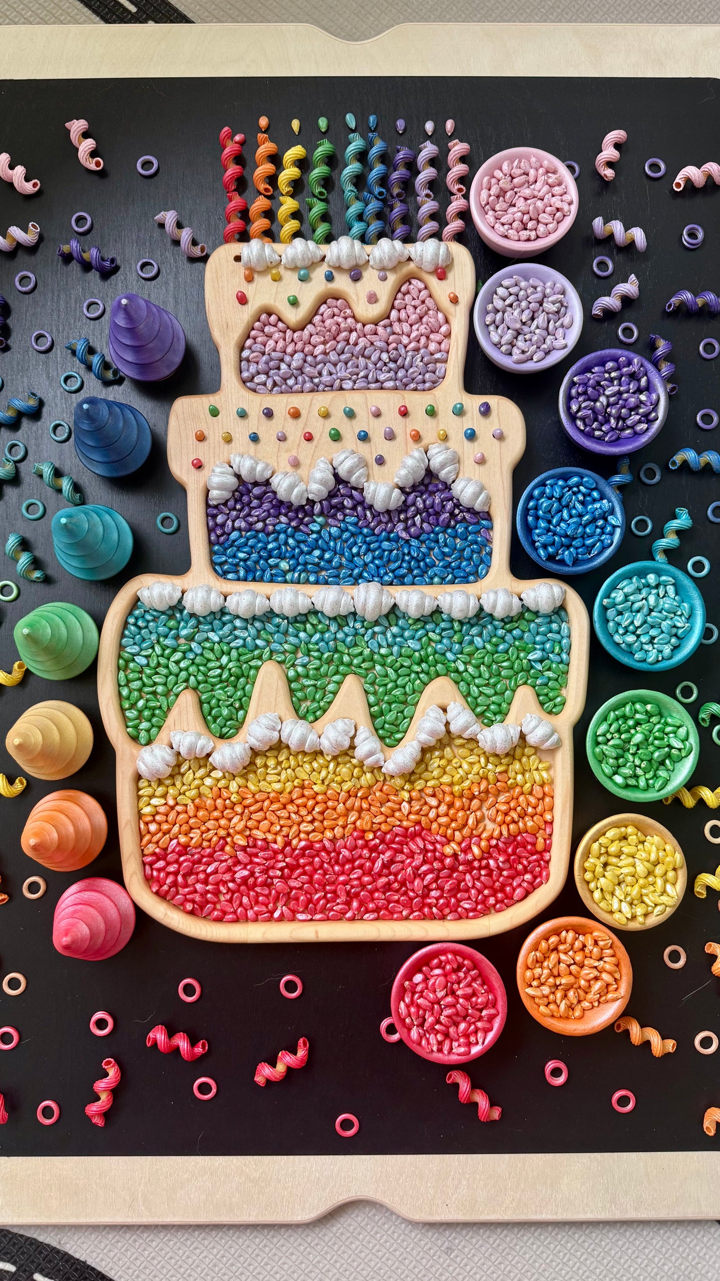 A Pop of Color Sensory Bin Filler