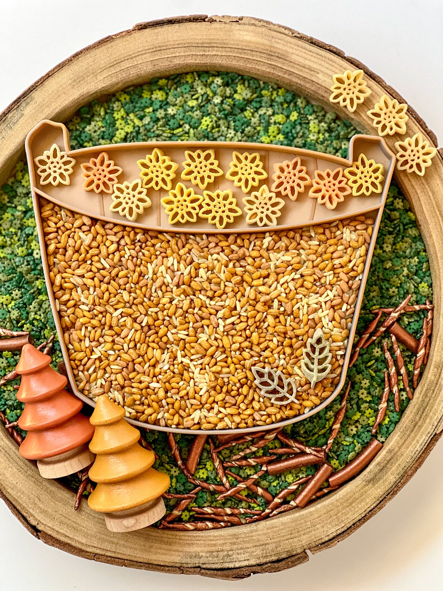 Amber Waves of Grain Sensory Bin Filler