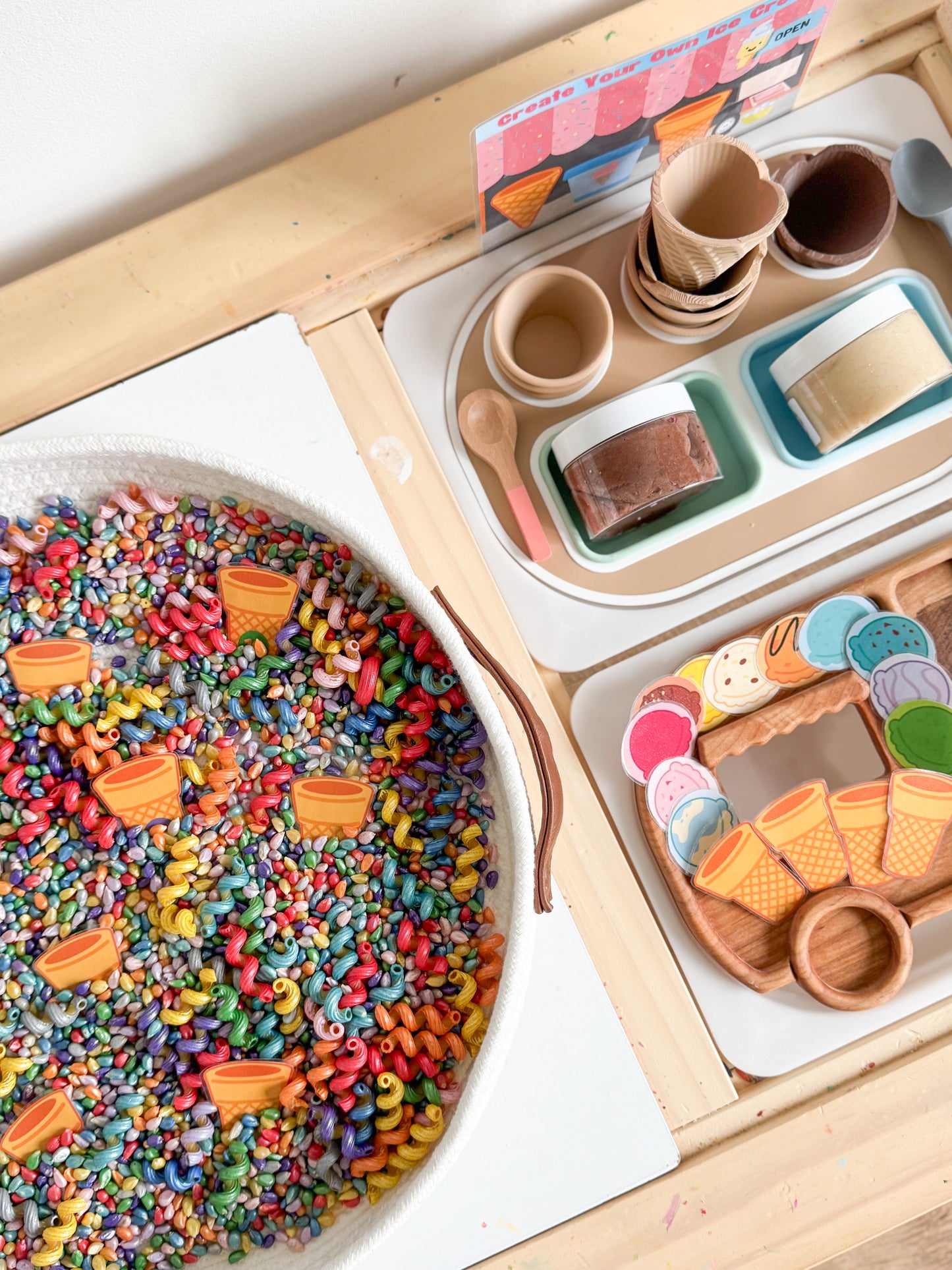 A Pop of Color Sensory Bin Filler