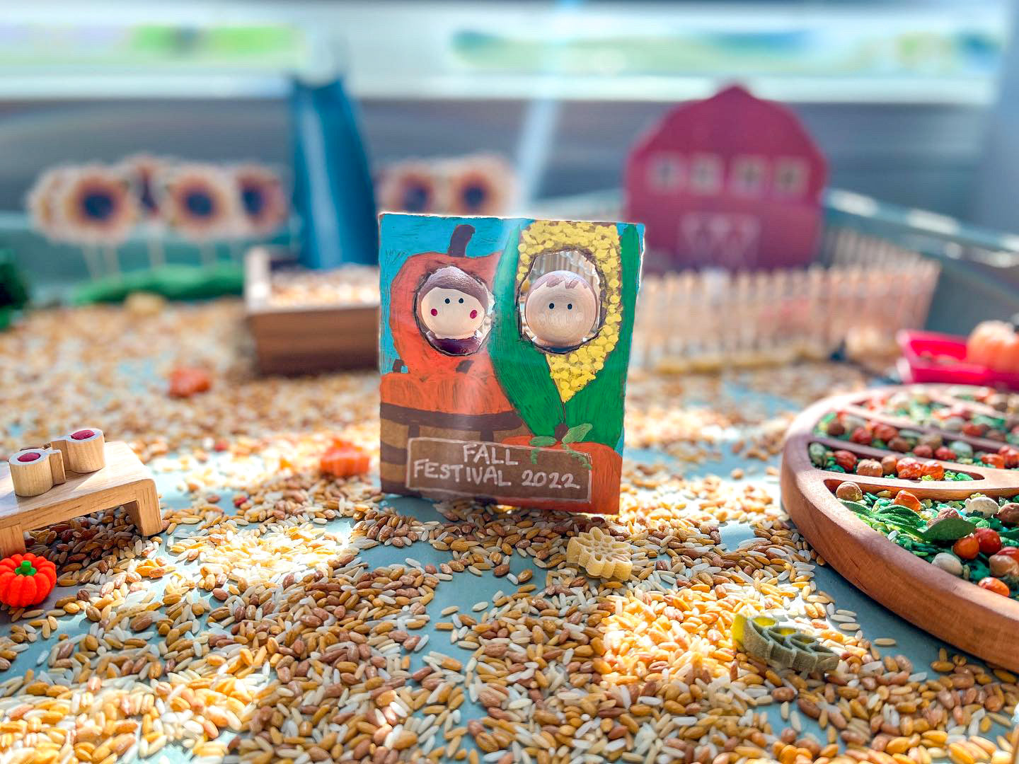 Amber Waves of Grain Sensory Bin Filler