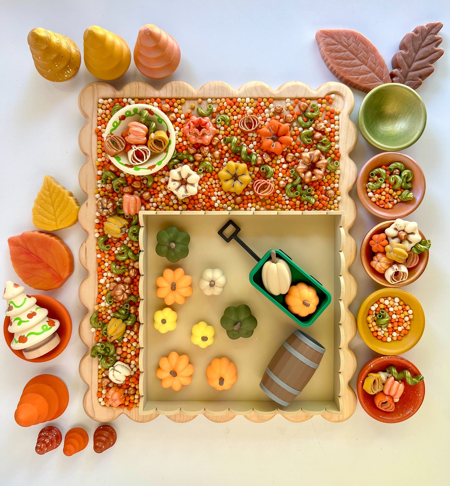 A Day at the Pumpkin Patch 3D Printed Sensory Play Set