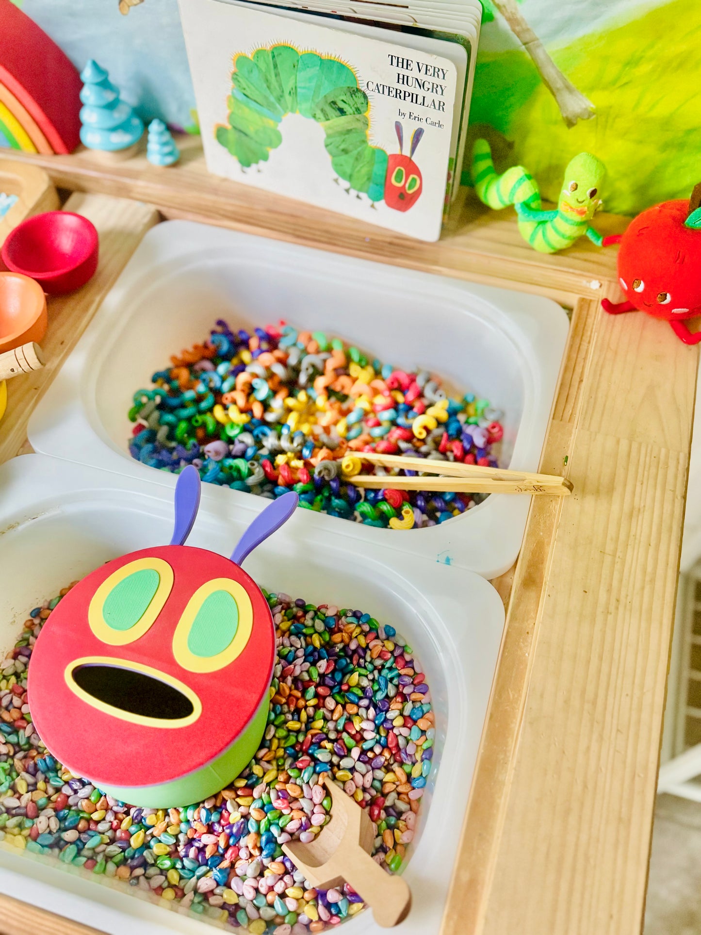 A Pop of Color Sensory Bin Filler