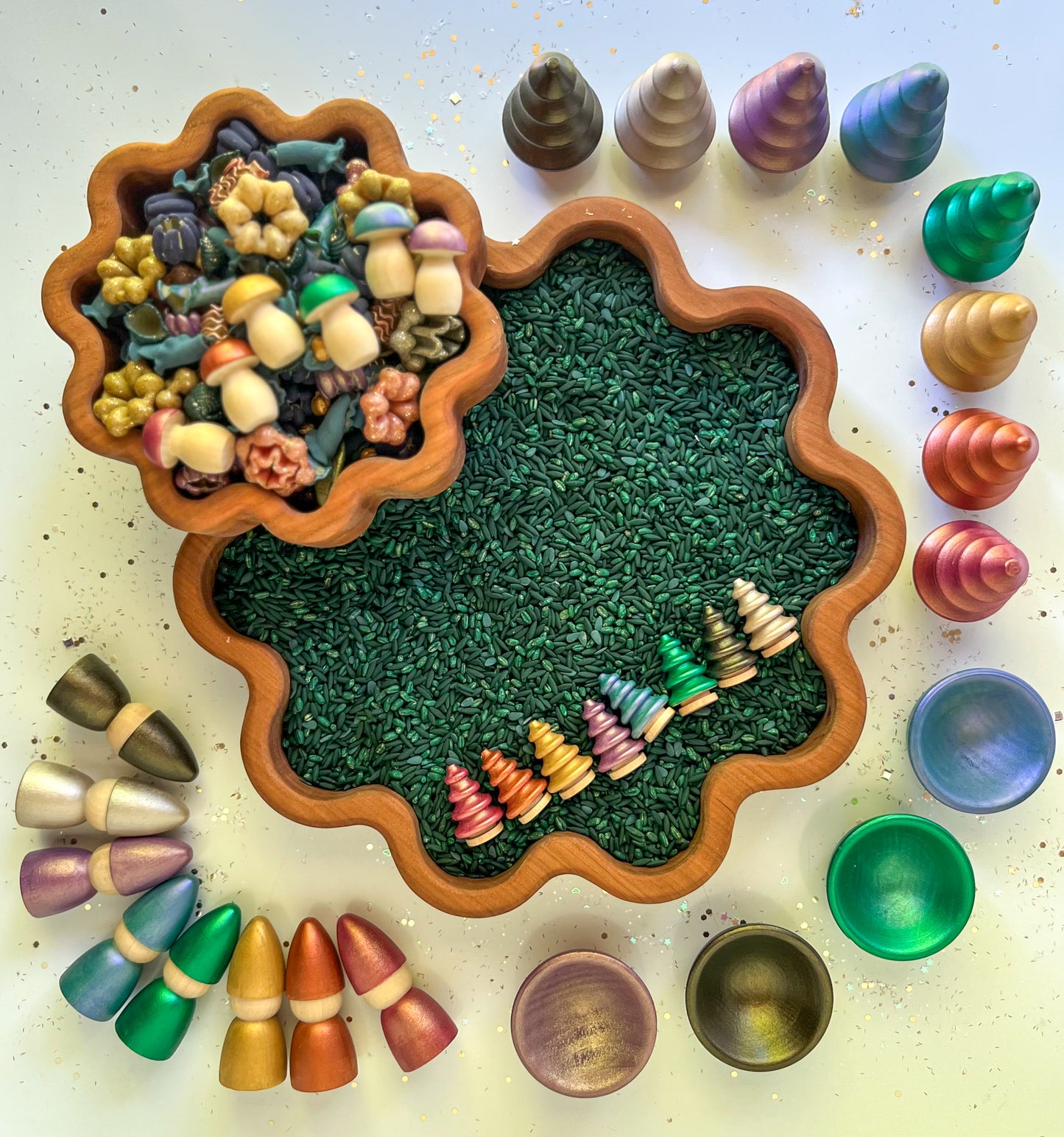 Glimmering Grove Sensory Bin Filler