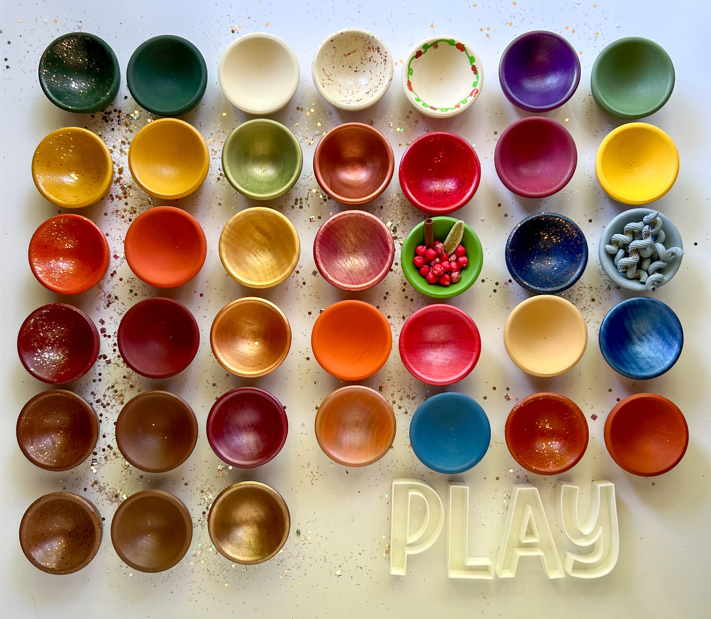 Fall 3-PC SET (Single Color Bowl, Tree, & Mini)