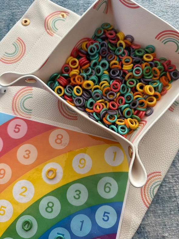 Ring Around the Rainbow Sensory Bin Filler