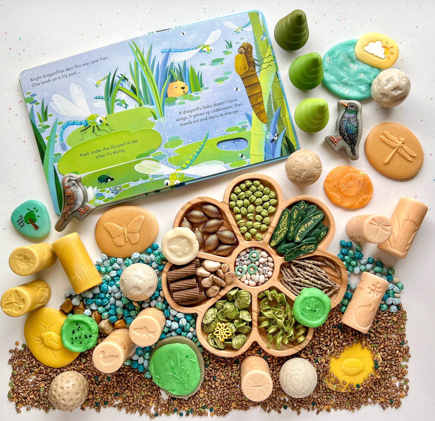 Build a Pond Sensory Bin Filler