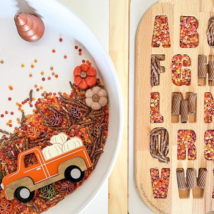 Leaves at Play Star Pasta Sensory Bin Filler