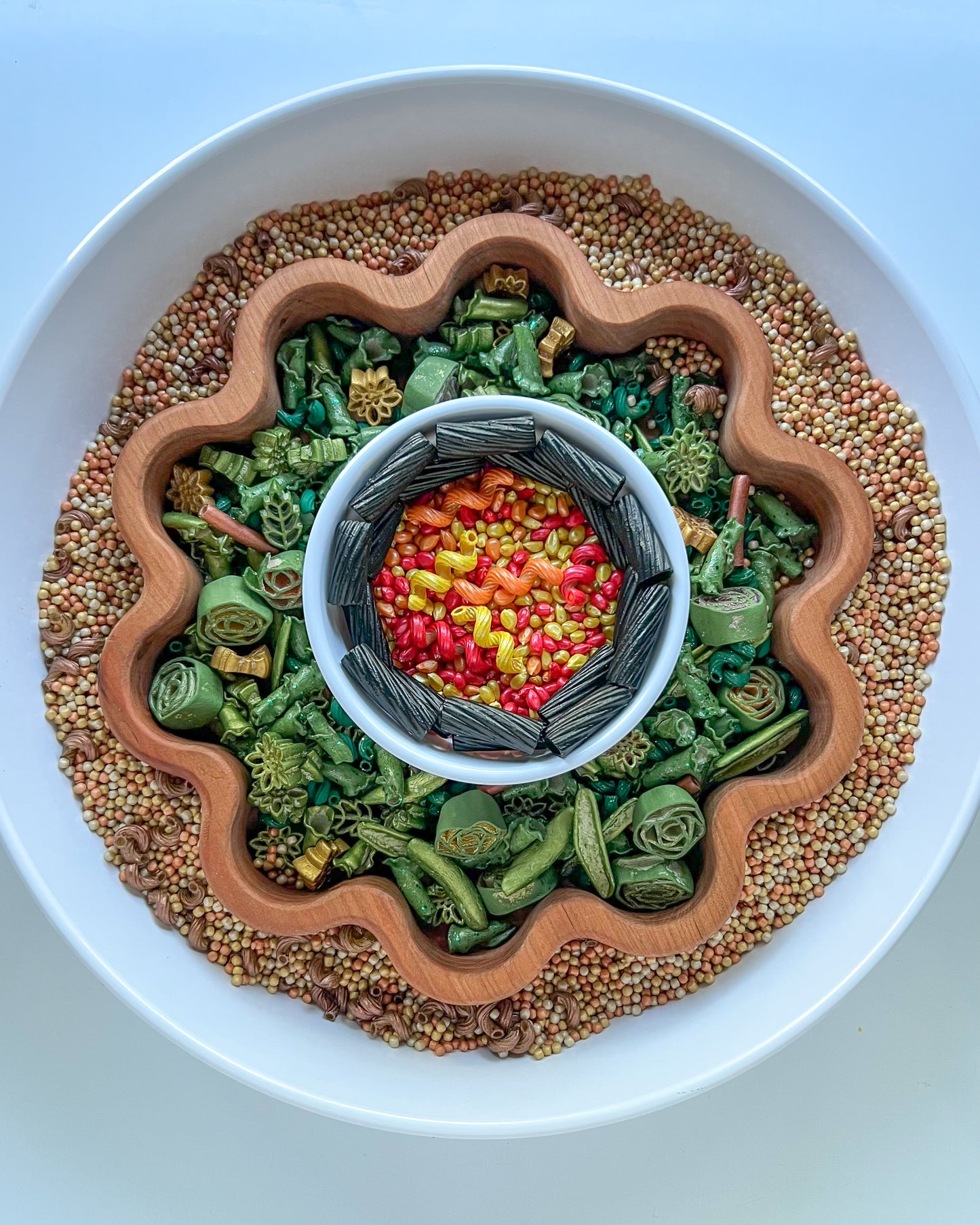 Build a Volcano Sensory Bin Filler