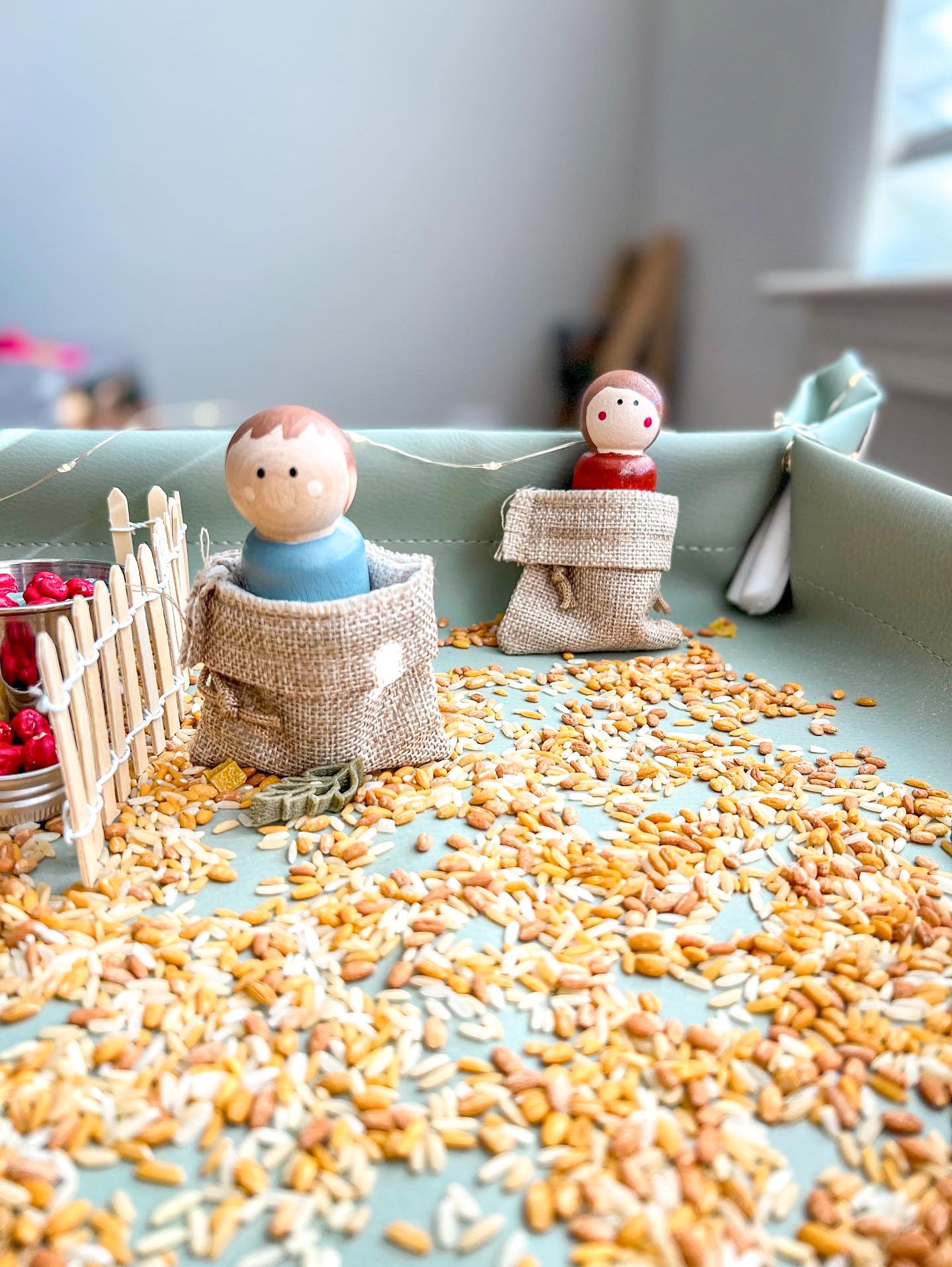 Amber Waves of Grain Sensory Bin Filler