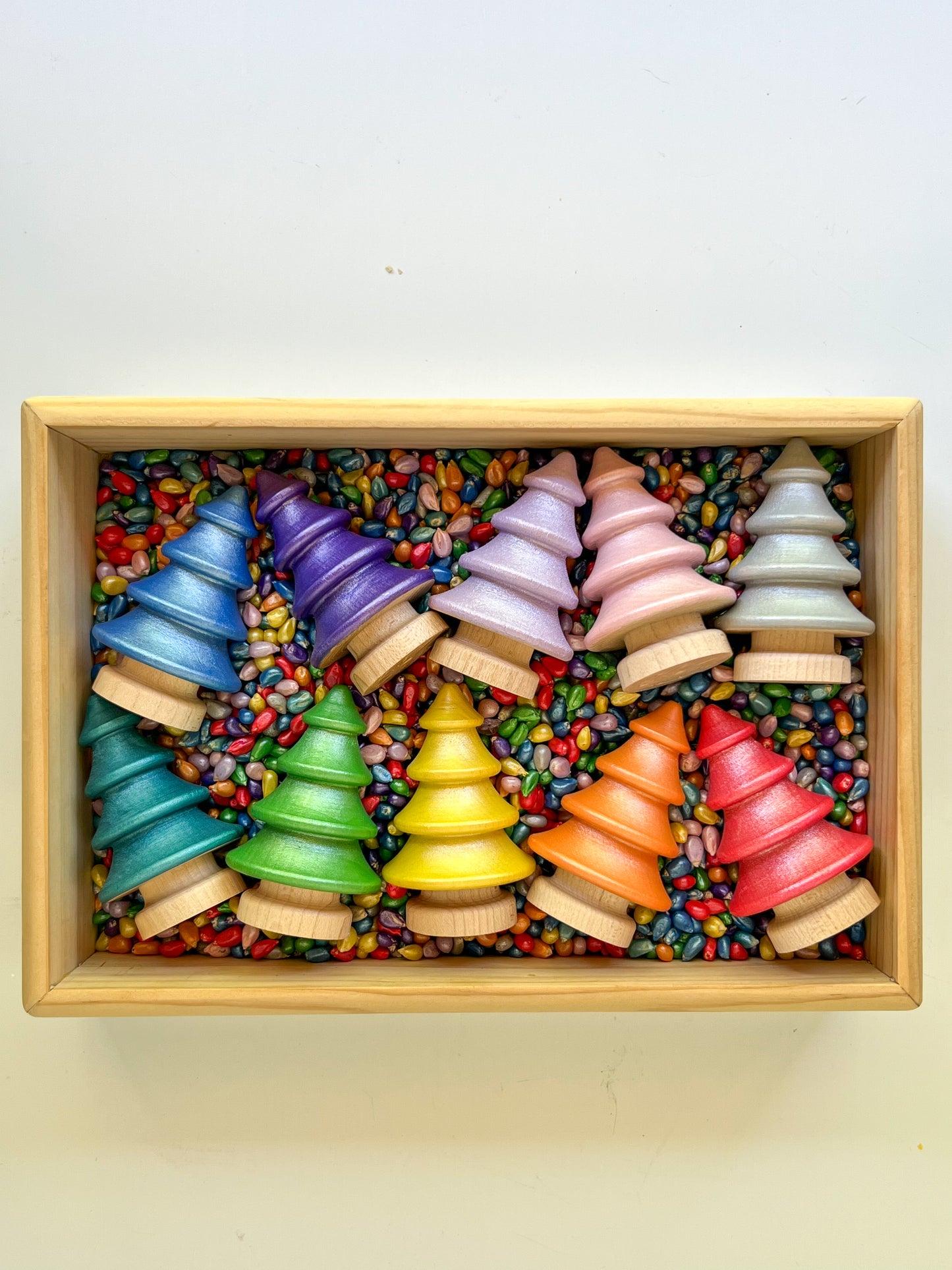 Metallic Rainbow Wooden Accessories