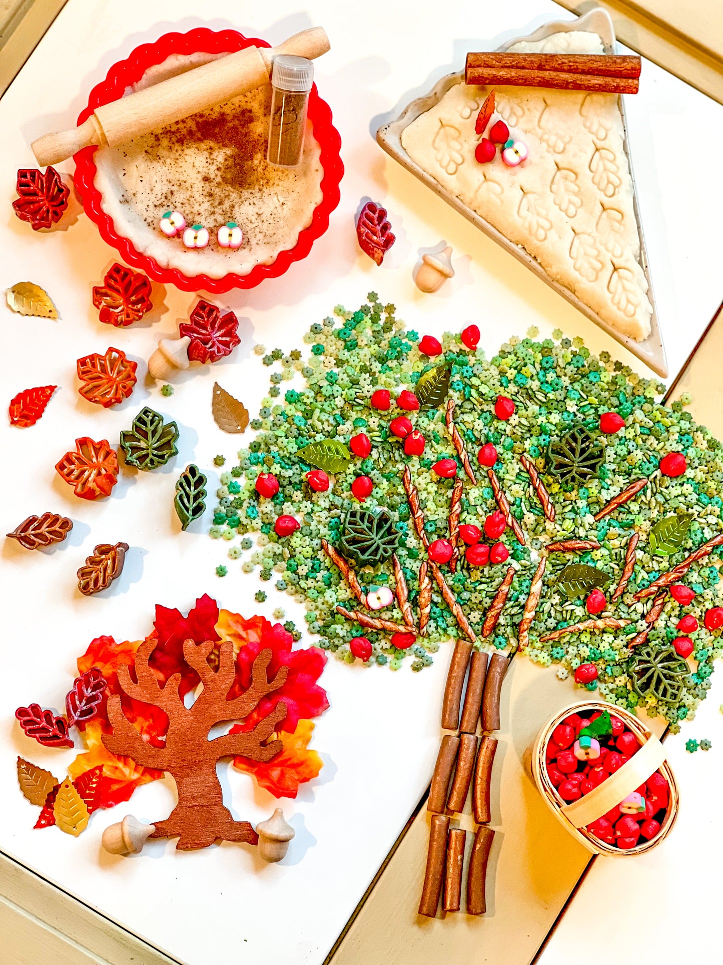Forest Fun & Leaves of Green Sensory Bin Filler