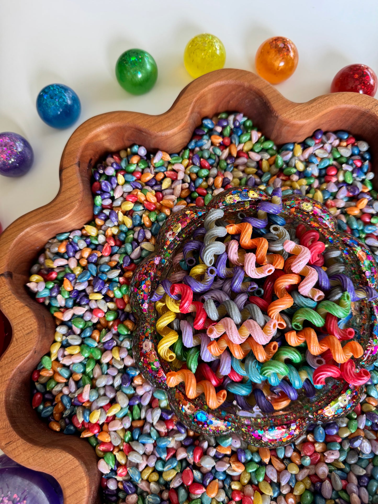 A Pop of Color Sensory Bin Filler