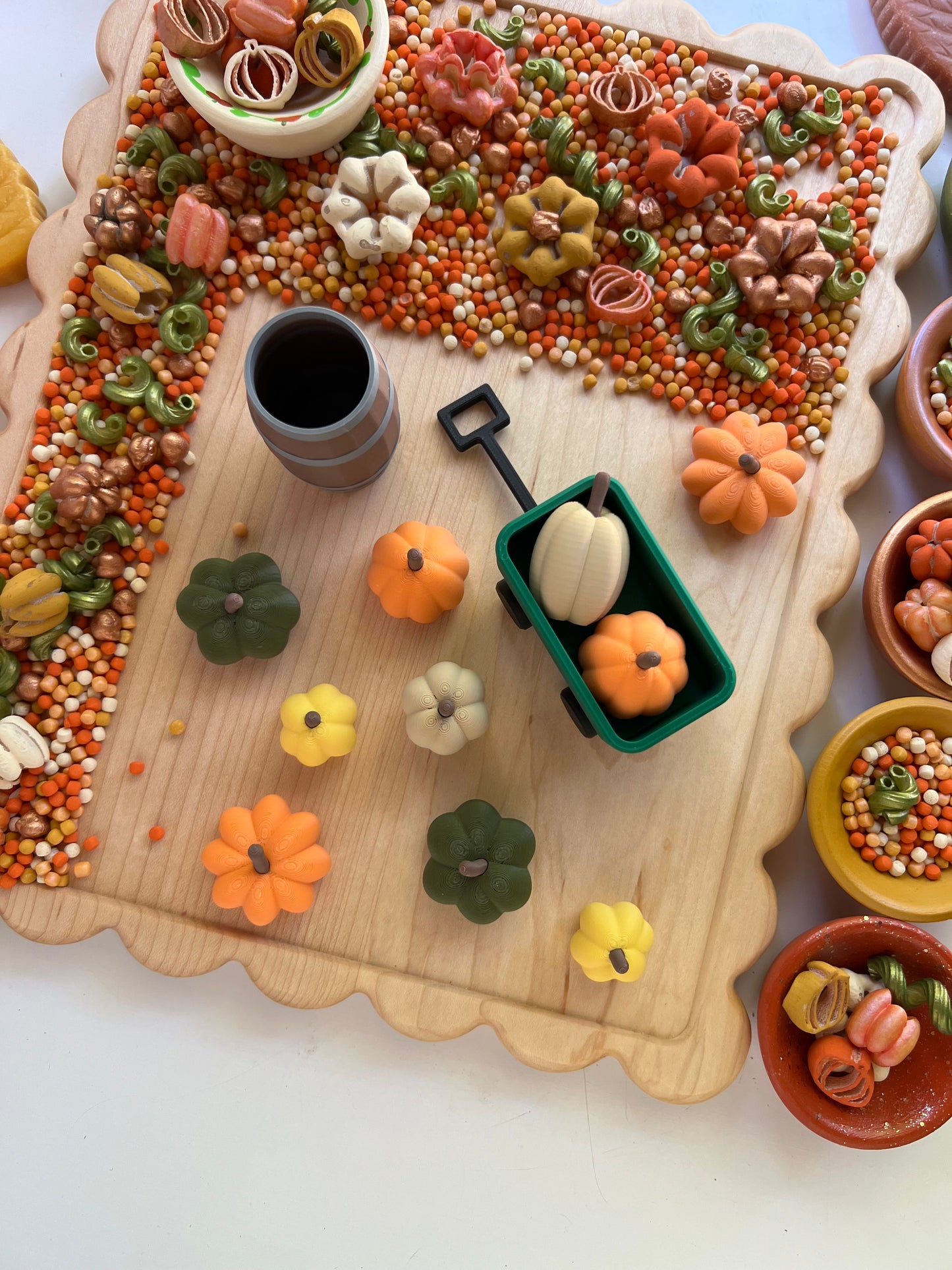 A Day at the Pumpkin Patch 3D Printed Sensory Play Set