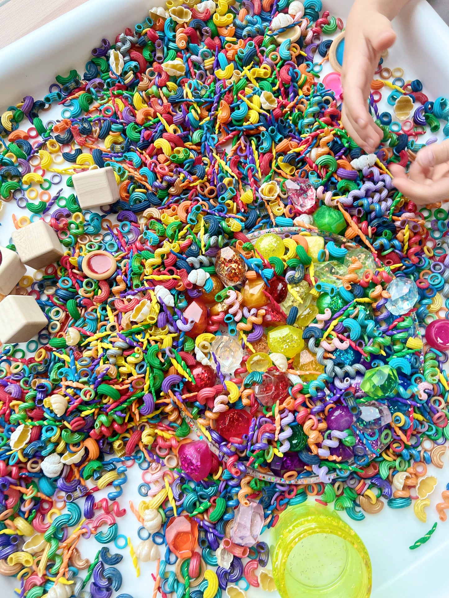 A Pop of Color Sensory Bin Filler