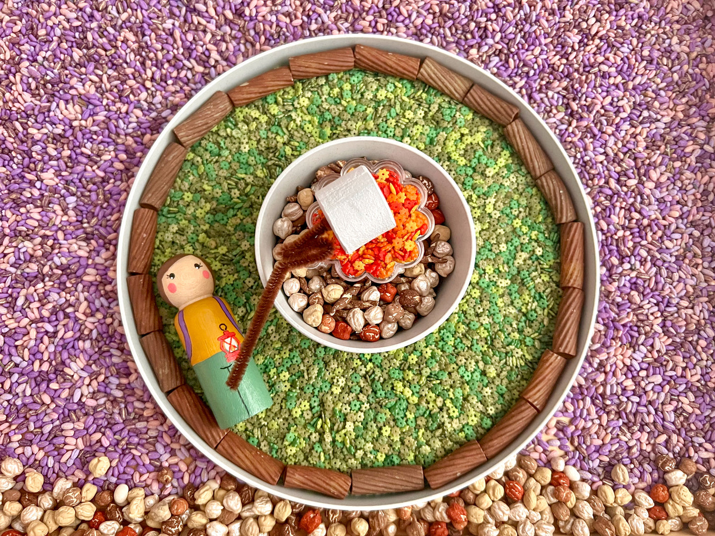 Lavender Fields Sensory Bin Filler