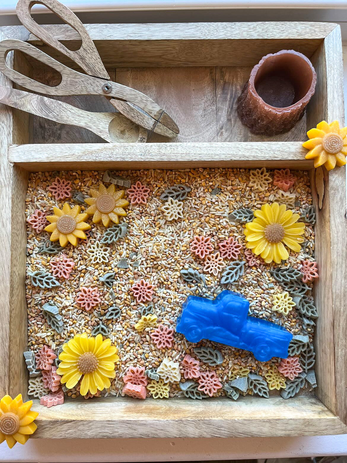 Amber Waves of Grain Sensory Bin Filler