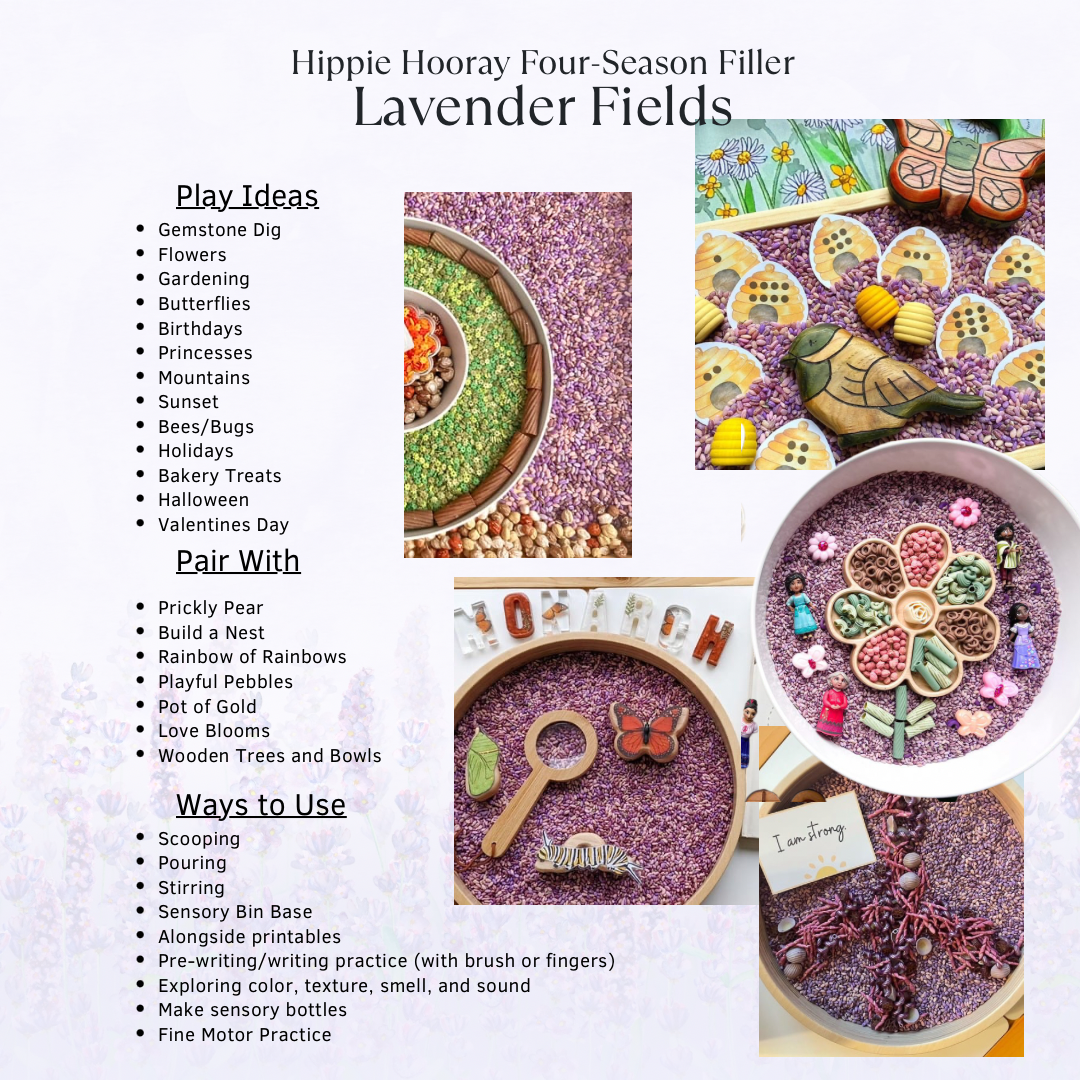 Lavender Fields Sensory Bin Filler