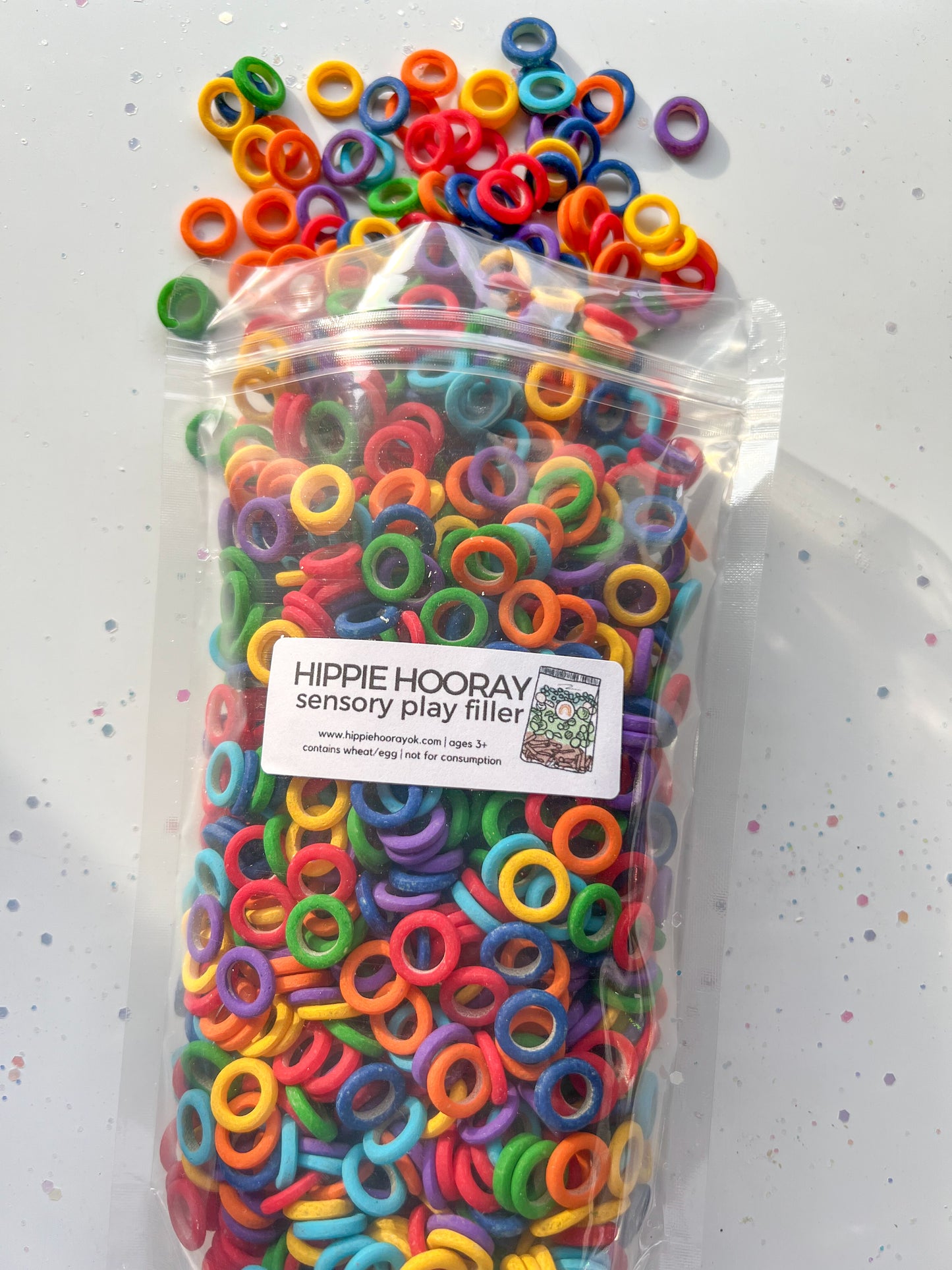 Ring Around the Rainbow Sensory Bin Filler