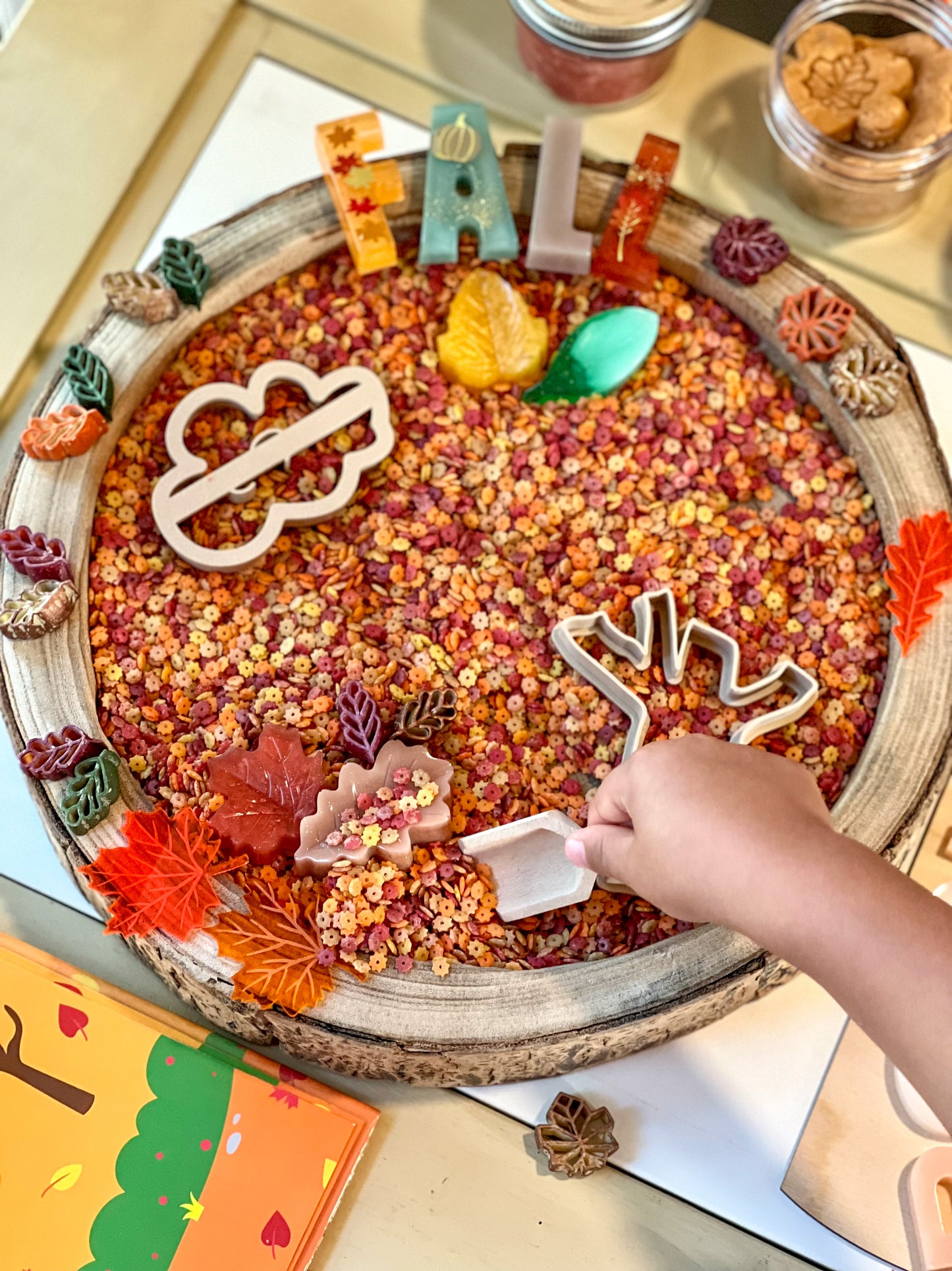 Leaves at Play Star Pasta Sensory Bin Filler