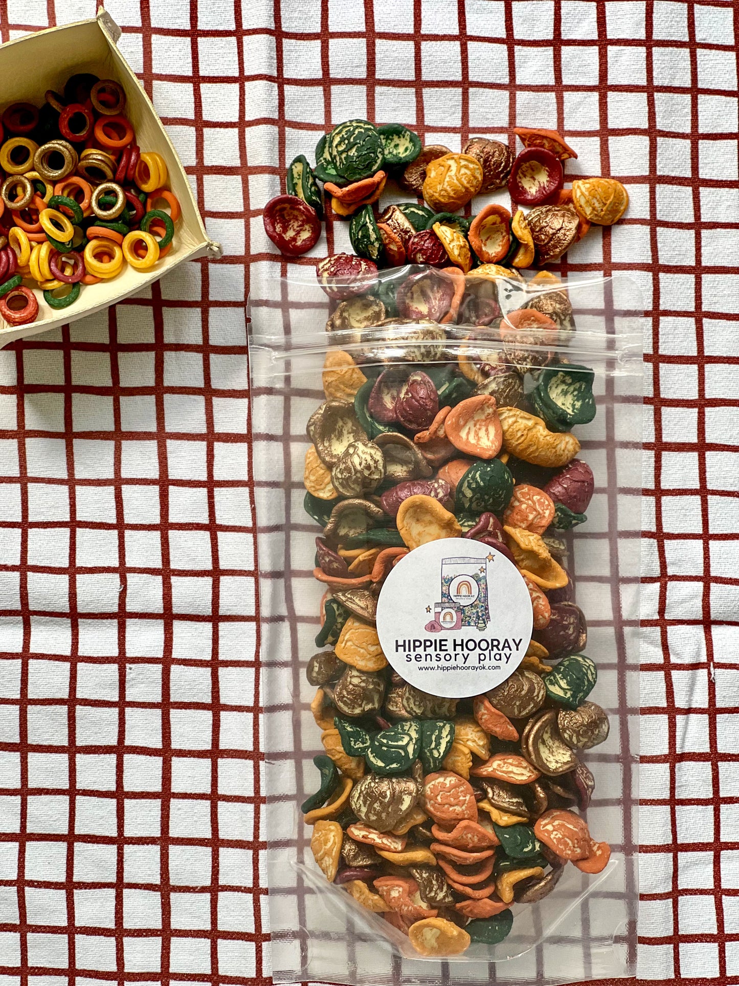 Backyard Leaf Pile Sensory Bin Filler