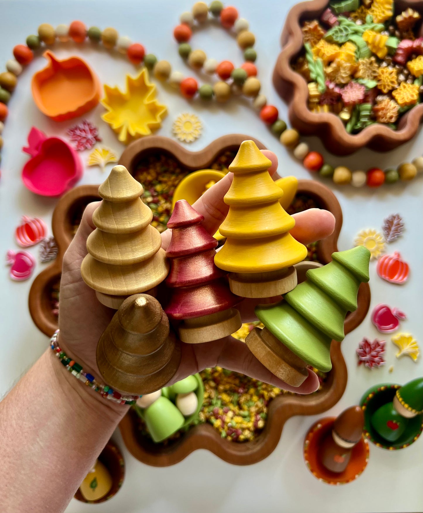 Paint Colors for DIY Wooden Accessories - Falling for Sensory Play