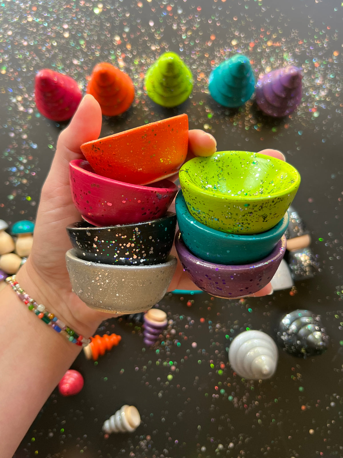 Spooky Sparkle Wooden Accessories