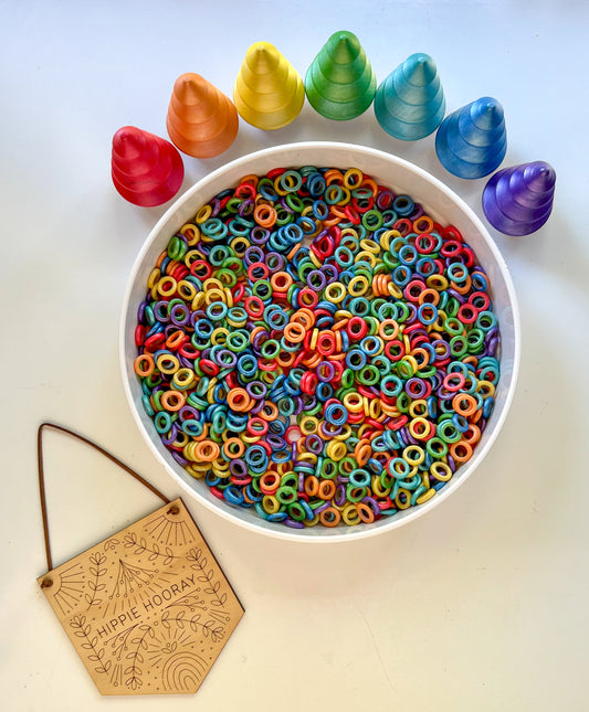 Ring Around the Rainbow Sensory Bin Filler