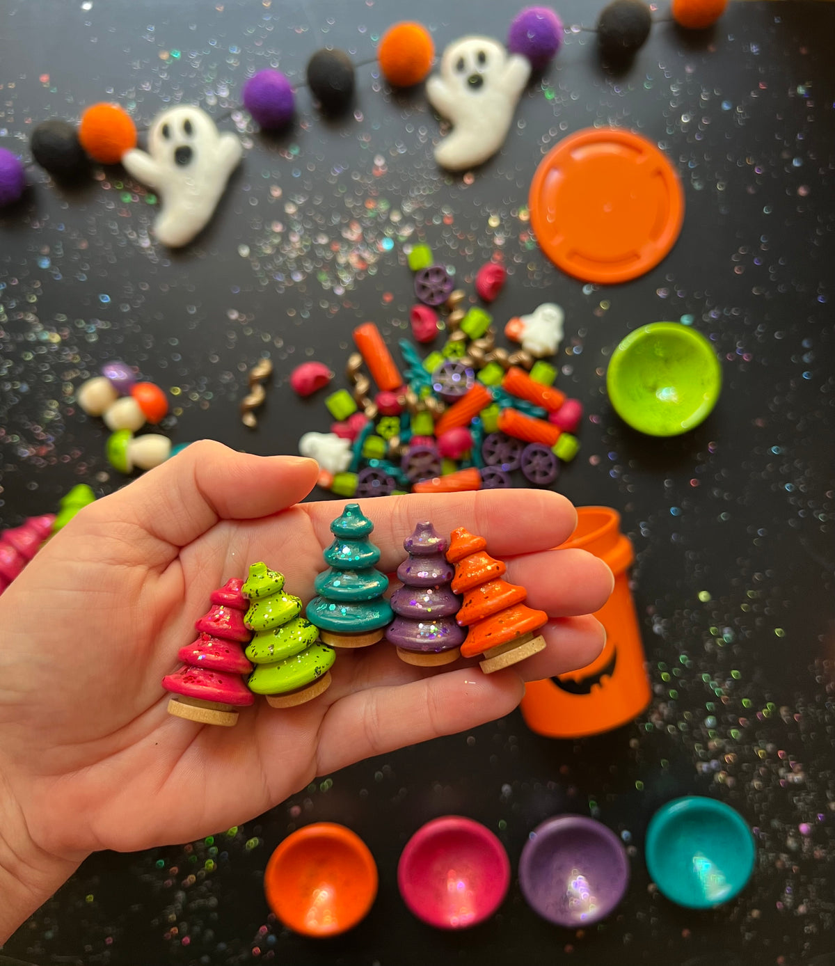 Spooky Sparkle Wooden Accessories
