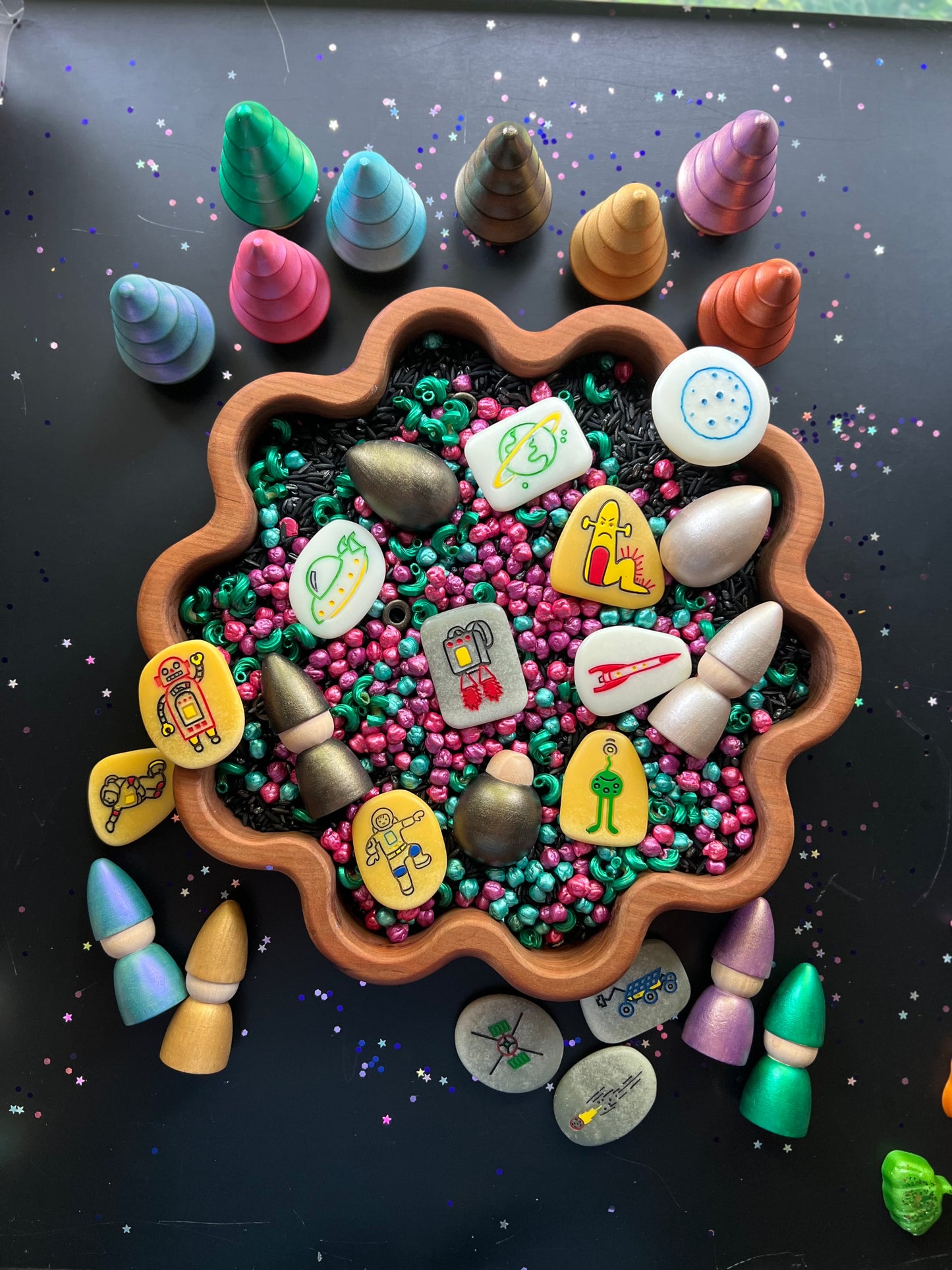 Dreaming of Gemstones Sensory Bin Filler
