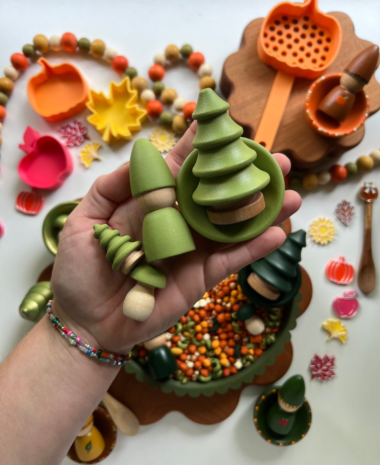 Pumpkin Patch Fall Wooden Accessories