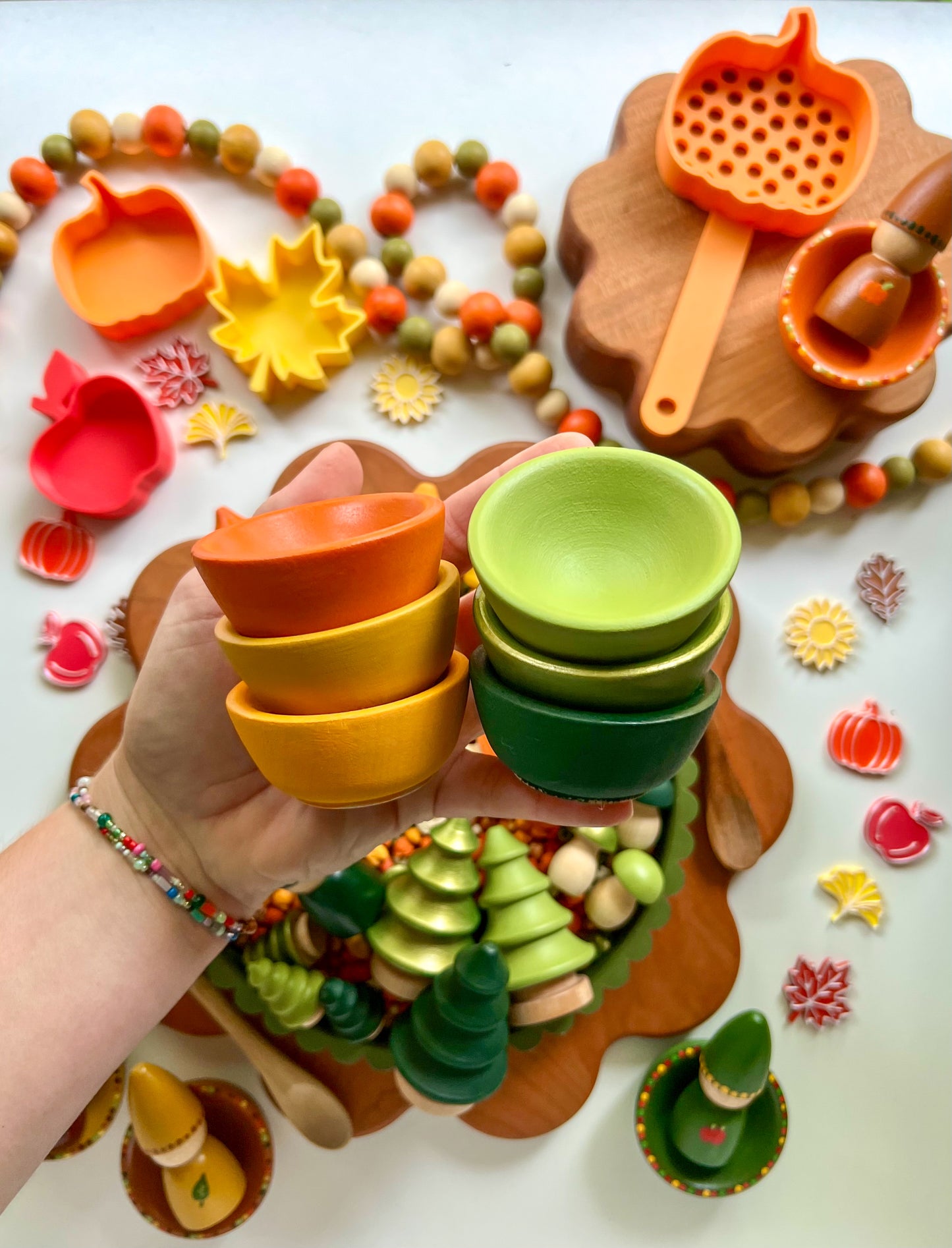 Pumpkin Patch Fall Wooden Accessories