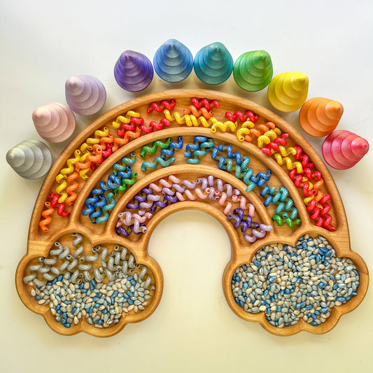 Metallic Rainbow Wooden Accessories