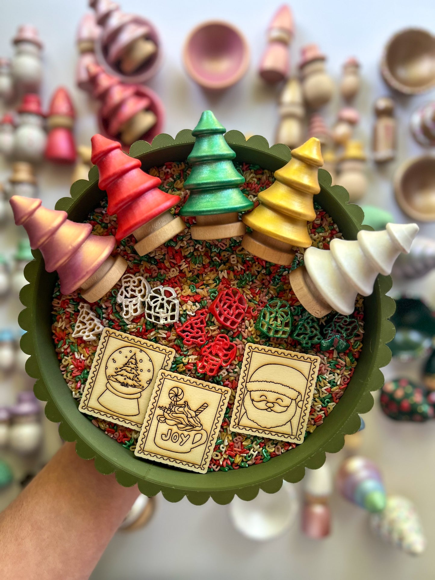 Merry & Bright Wooden Sets (5 colors)