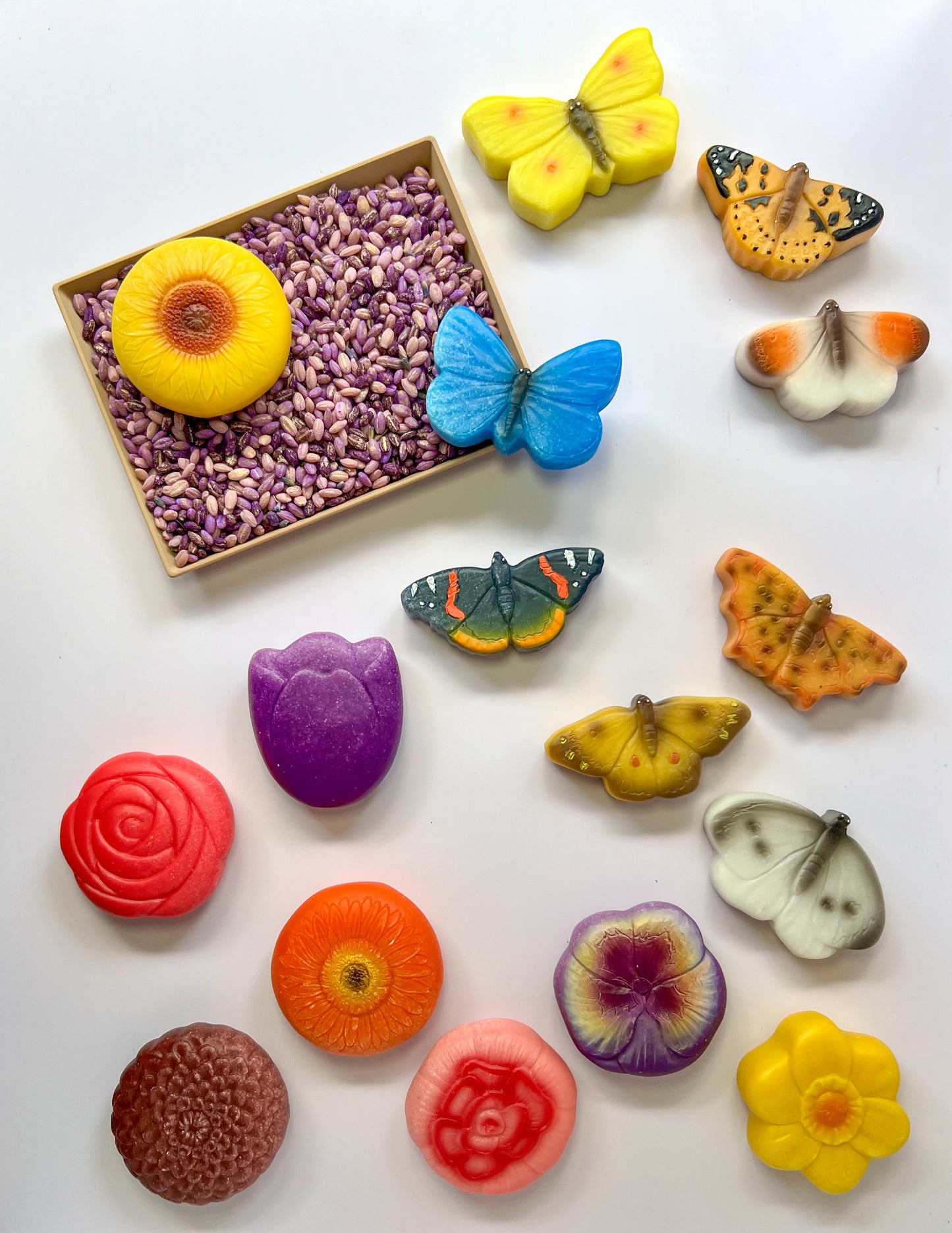 Flower Sensory Play Stones