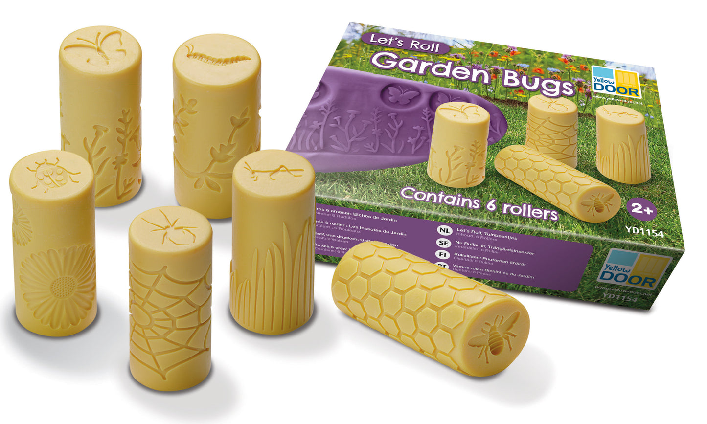 1 left! Garden Bugs Rollers & Stampers (set of 6)