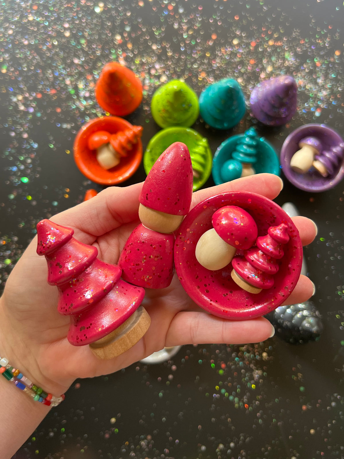 Spooky Sparkle Wooden Accessories