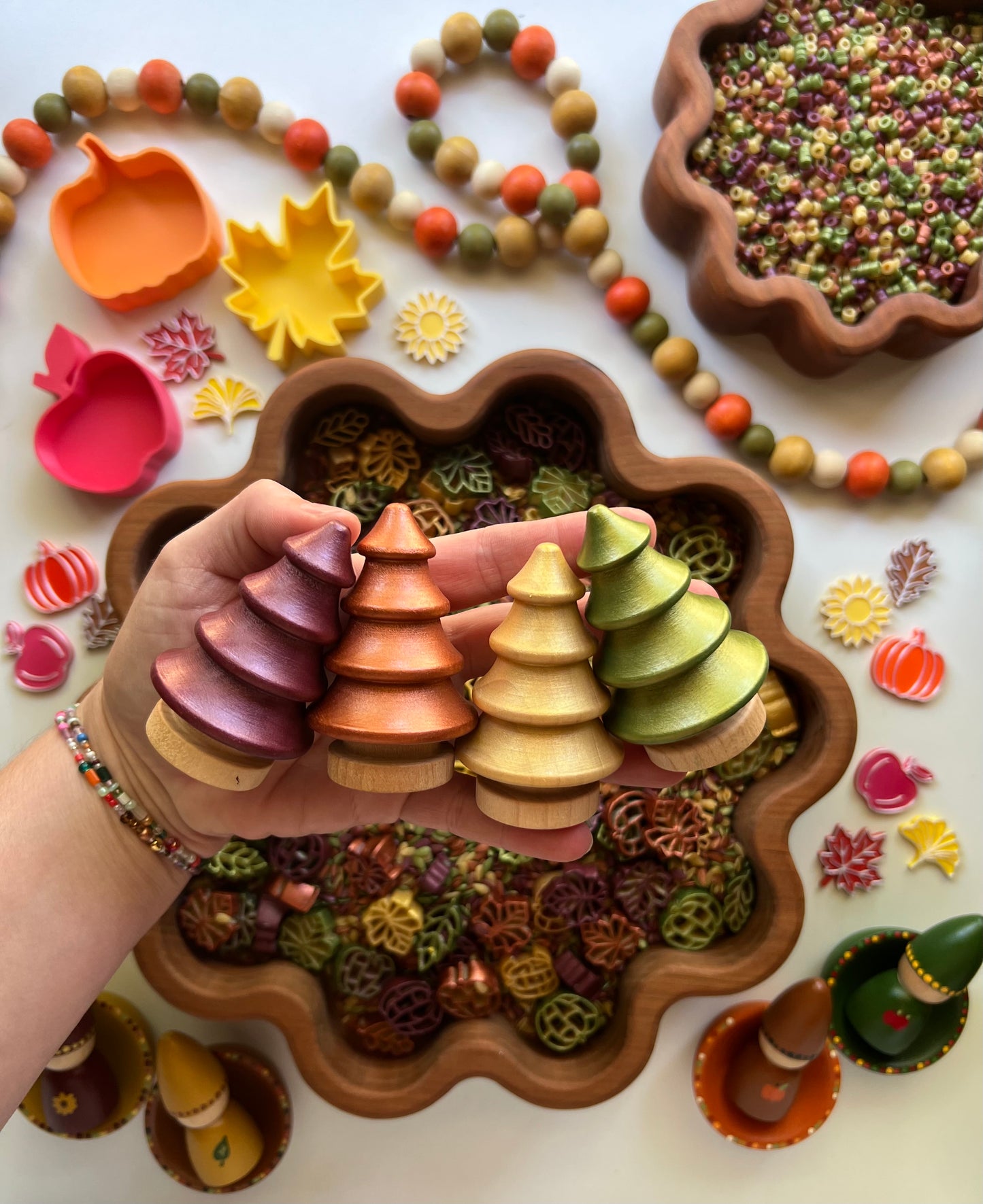 Paint Colors for DIY Wooden Accessories - Falling for Sensory Play