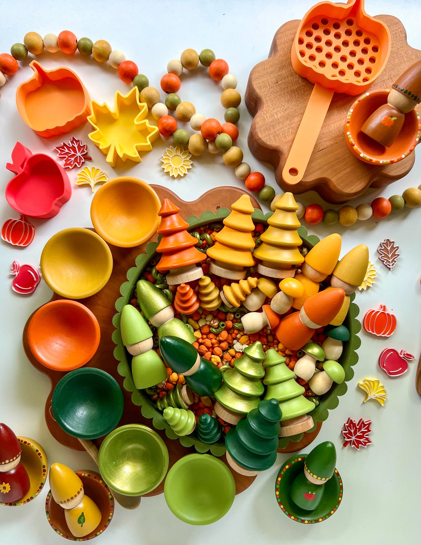 Pumpkin Patch Fall Wooden Accessories