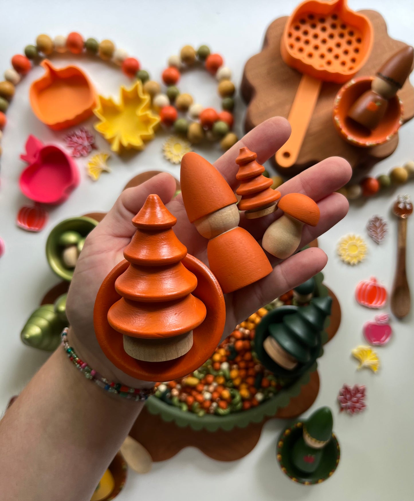 Pumpkin Patch Fall Wooden Accessories