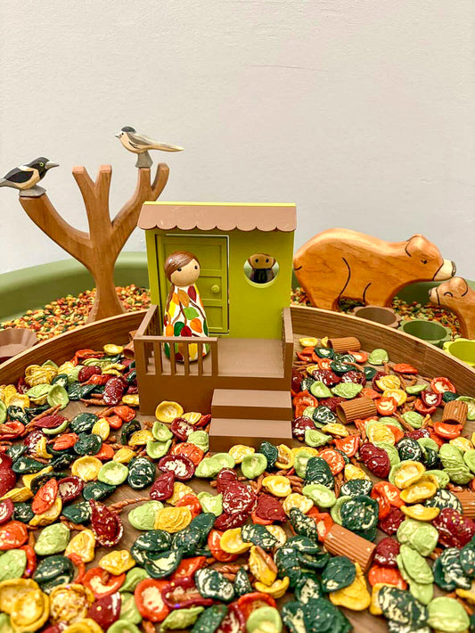 Backyard Leaf Pile Limited Edition Sensory Bin Filler & Unmixit Kit