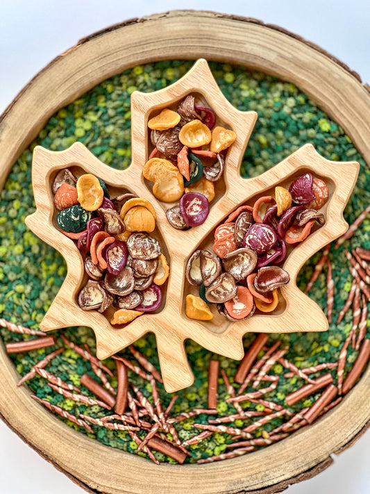 Backyard Leaf Pile Sensory Bin Filler
