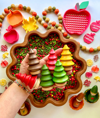 Paint Colors for DIY Wooden Accessories - Falling for Sensory Play