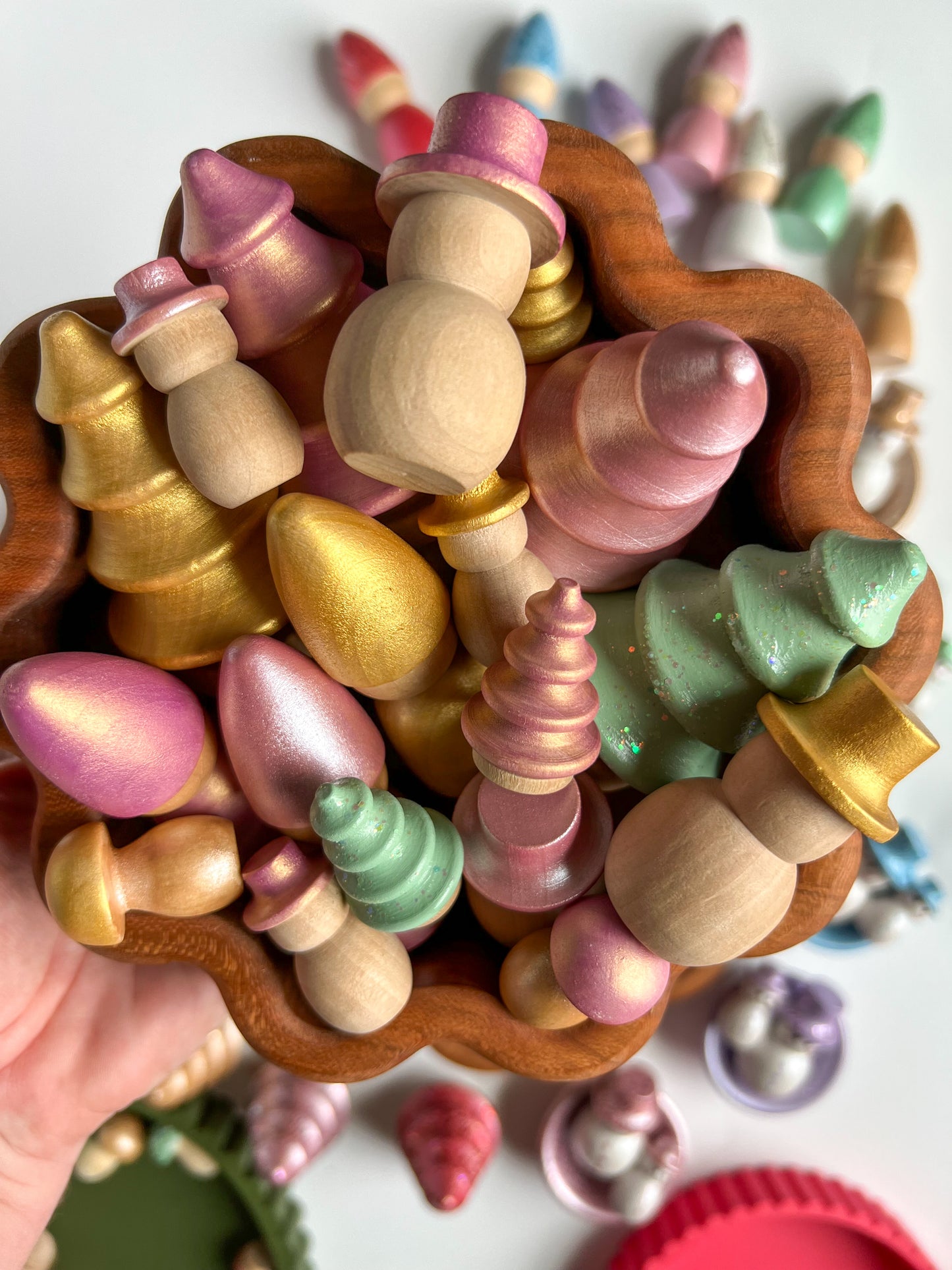 Boho Bright Wooden Accessories (Sets + Individual)