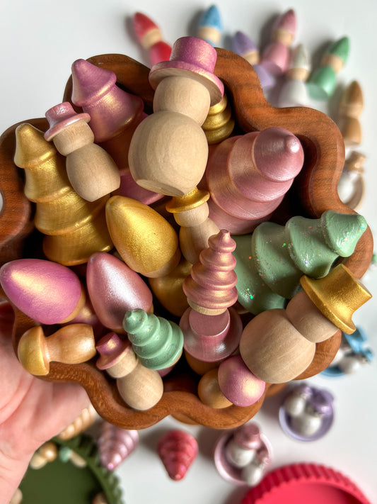 Boho Bright Wooden Accessories (Sets + Individual)