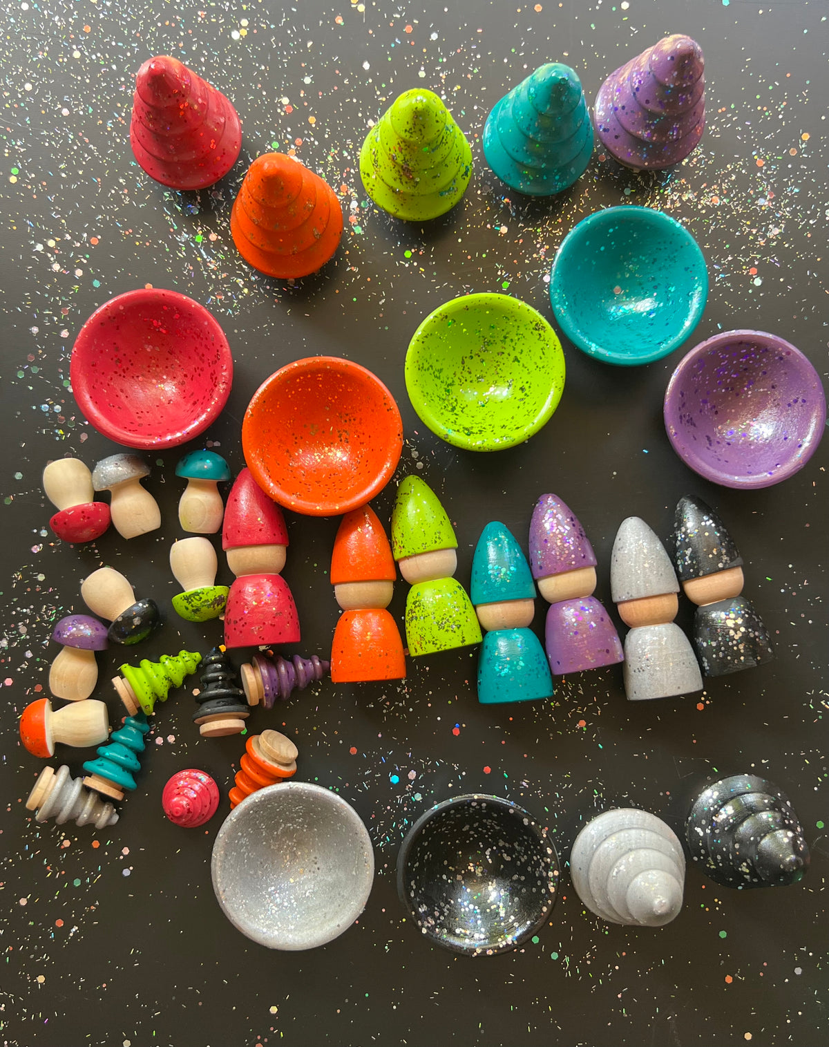 Spooky Sparkle Wooden Accessories
